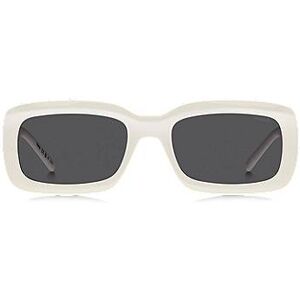 HUGO White sunglasses with stacked-logo temples