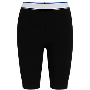 HUGO Logo-waistband bike shorts in stretch-cotton jersey