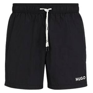 HUGO Ultra-light, quick-dry swim shorts with logo print