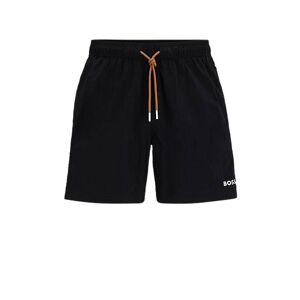 Boss Logo swim shorts with side stripes and logo