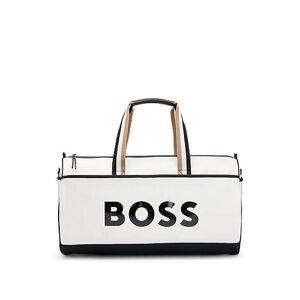 Boss x Matteo Berrettini  Faux-leather holdall with contrast logo