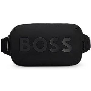 Boss Logo belt bag in structured fabric