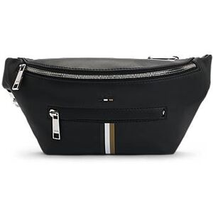 Boss Faux-leather belt bag with signature stripe