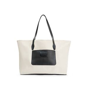 NAOMI x BOSS leather-trimmed shopper bag with detachable pouch
