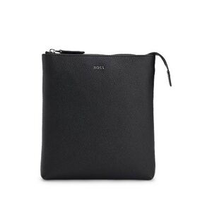 Boss Structured-leather envelope bag with logo lettering
