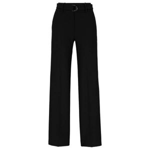 HUGO Regular-fit trousers with adjustable D-ring belt