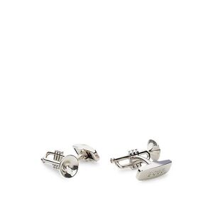 Boss Italian-made cufflinks with trumpet head and branded fastening