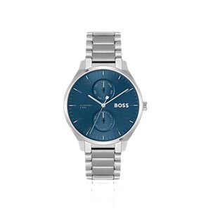 Boss Blue-dial watch with stainless-steel link bracelet