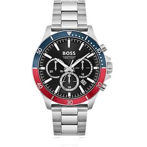 Boss Link-bracelet chronograph watch with two-tone bezel