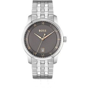 Boss Link-bracelet watch with grey patterned dial