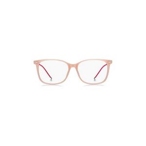 Boss Pink-acetate optical frames with branded chain