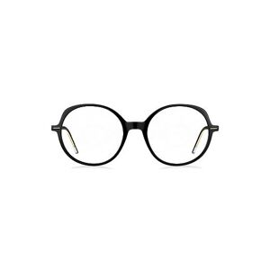 Boss Optical frames in black acetate with gold-tone details