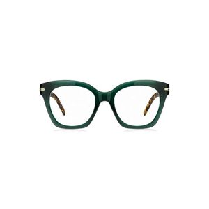 Boss Green-acetate optical frames with Havana temples