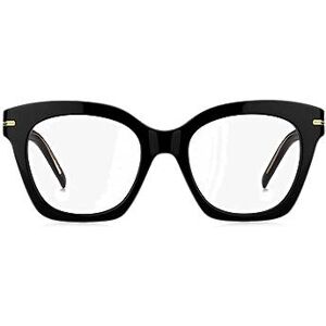 Boss Black-acetate optical frames with gold-tone hardware