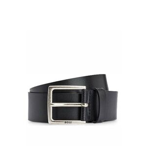 Boss Italian-leather belt with antique-effect hardware