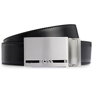 Boss Italian-leather reversible belt with branded keeper