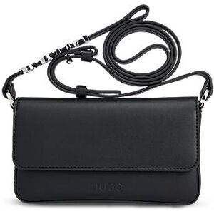 HUGO Faux-leather phone holder with logo-trimmed strap