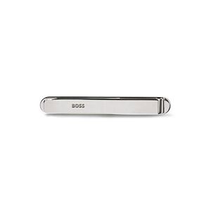 Boss Tie clip with signature stripe and logo
