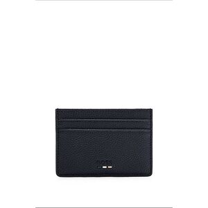 Boss Faux-leather card holder with money clip