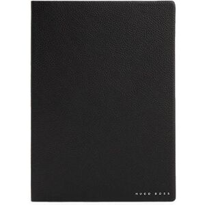 Boss A5 notepad in black faux leather