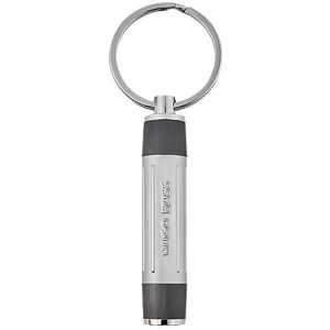 Boss Ribbed gunmetal key ring with 3D logo