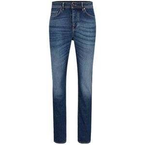 Boss Tapered-fit jeans in blue comfort-stretch denim