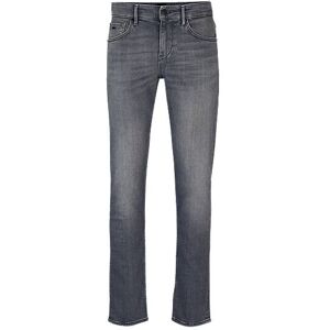 Boss Extra-slim-fit jeans in grey cashmere-touch denim