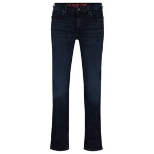 HUGO Slim-fit jeans in blue-black stretch denim