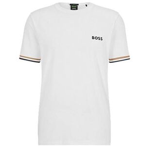 Boss x Matteo Berrettini logo crew-neck T-shirt with signature stripes