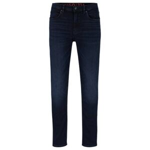 HUGO Extra-slim-fit jeans in blue-black stretch denim