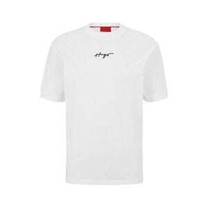 HUGO Relaxed-fit T-shirt in cotton jersey with embroidered logo
