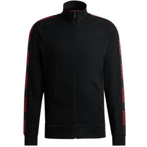 HUGO Relaxed-fit zip-up jacket with logo tape