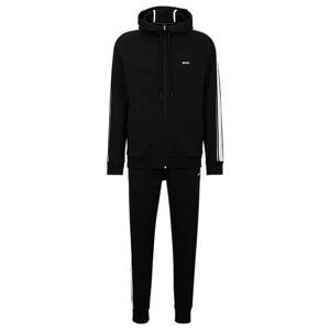 Boss Regular-fit tracksuit with logos and piping