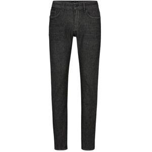 Boss Slim-fit jeans in black performance-stretch knitted denim