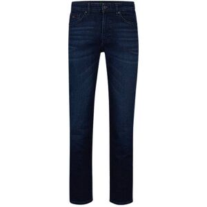 Boss Regular-fit jeans in dark-blue comfort-stretch denim