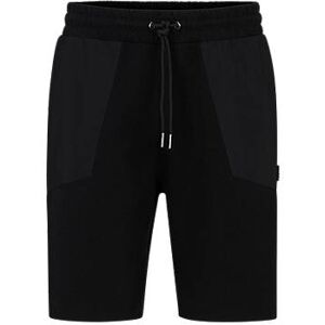 HUGO Relaxed-fit shorts in stretch cotton with contrast pockets