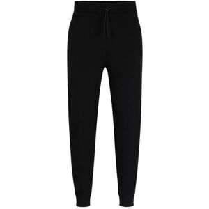 HUGO Cotton-terry tracksuit bottoms with logo detail