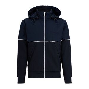 Boss Hybrid zip-up hoodie with piping and raised logo