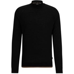 Boss Mock-neck sweater in a wool blend