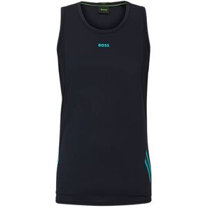 Boss Super-stretch tank top with decorative reflective artwork