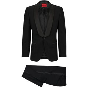 HUGO Slim-fit evening suit in stretch twill