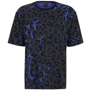 Boss Leopard-print T-shirt in cotton jersey