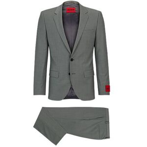 HUGO Slim-fit suit in mohair-look stretch cloth