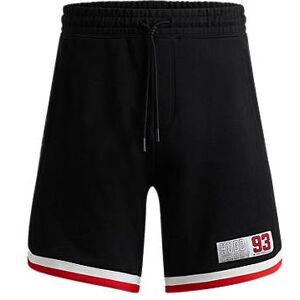 HUGO Cotton-terry shorts with varsity-style logo