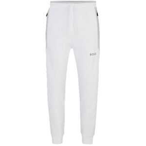 Boss Cotton-blend tracksuit bottoms with 3D-moulded logo