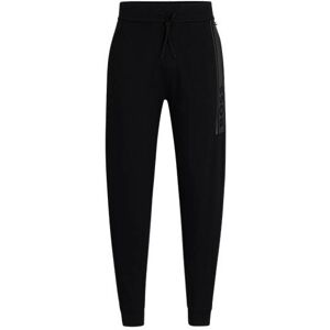 Boss Cuffed tracksuit bottoms in French terry with logo print