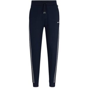 Boss Cotton-blend tracksuit bottoms with embroidered logo