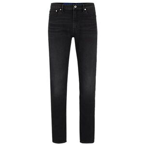 HUGO Slim-fit jeans in black stretch denim