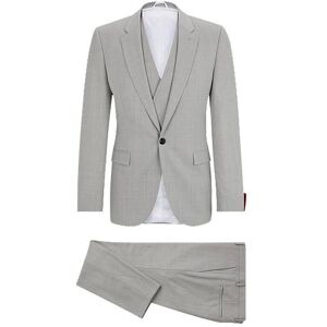 HUGO Extra-slim-fit suit in patterned performance-stretch cloth