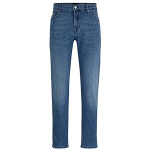 Boss Regular-fit jeans in blue comfort-stretch denim